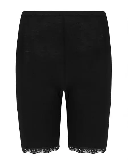 zwart broekje met pijpjes en elastisch kantje
