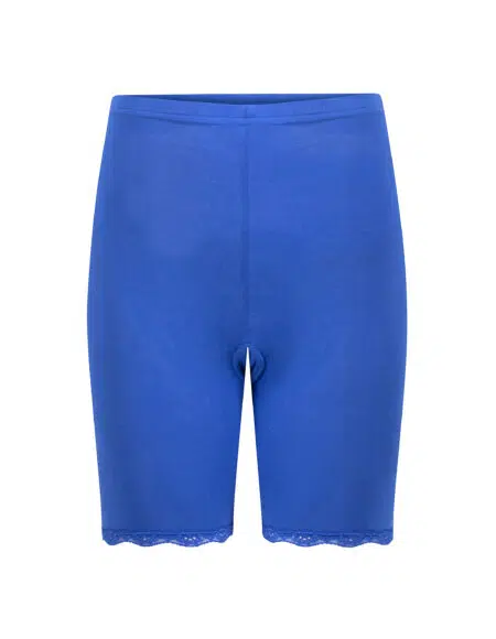 kobaltblauw broekje met kant tegen schurende benen