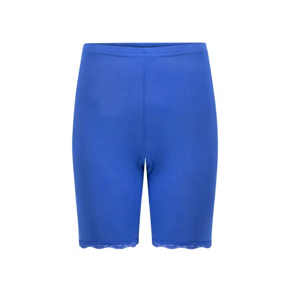 kobaltblauw broekje met kant tegen schurende benen